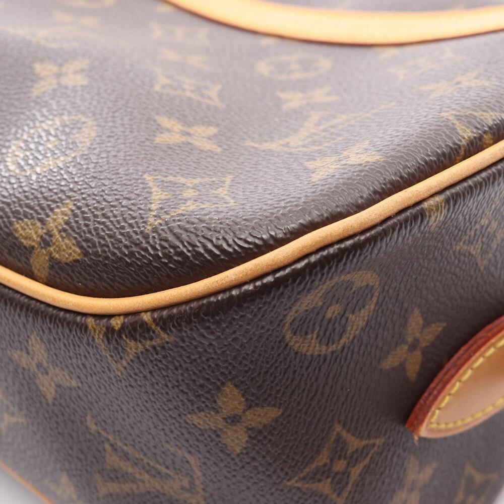 Louis Vuitton Shoulder Leather Blois Monogram Brown Bag Canvas - Picture 8 of 9